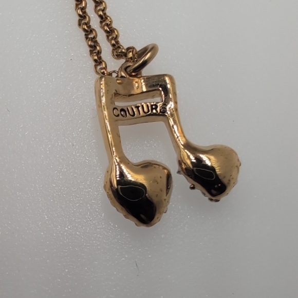 Juicy Couture Music Note Necklace Iconic Y2K Glam Original Box Excellent Condit - Picture 6 of 9
